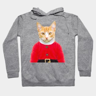 Festive Elf Ginger Cat Hoodie